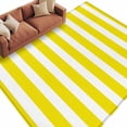 thumbnail image 1 of Yellow Striped Large Area Rugs for Bedroom Living Room, Soft Non Slip Carpet Bedside Rug, Modern Farmhouse Yellow White Stripes Rectangular Floor Cover Kitchen Accent Rug 8'x10' for Office, 1 of 9