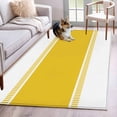 thumbnail image 1 of Yellow Stripes Area Rugs 4x6 ft Washable Rug Non Slip Indoor Carpet Absorbent Floor Mat for Living Room Bedroom Dining Room, 1 of 9