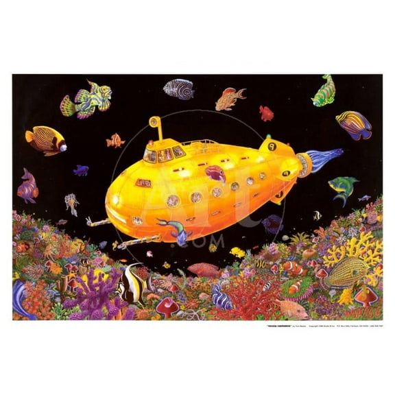 Yellow Submarine Blacklight Poster 32x22 Sold by Art.Com