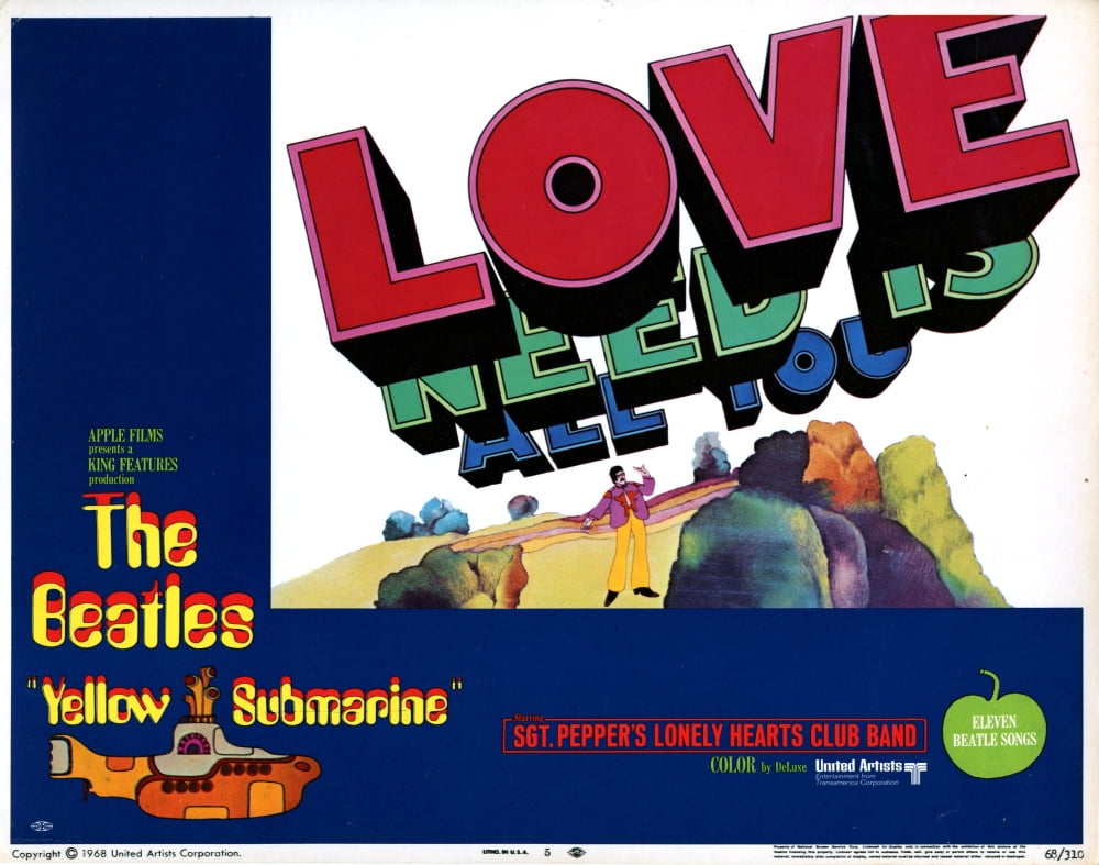 Yellow Submarine Canvas Art - (28 x 22)