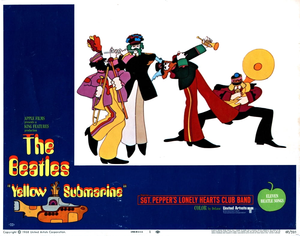 Yellow Submarine Canvas Art - (28 x 22)