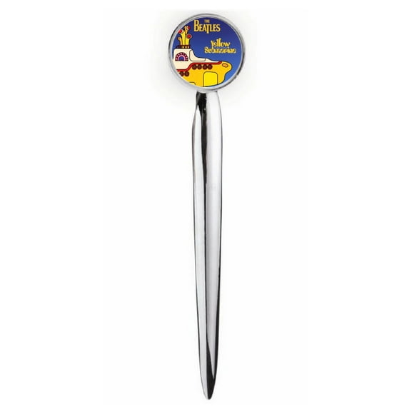 Yellow Submarine The Beatles Letter Opener Metal Silver Tone Executive with case
