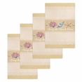 thumbnail image 1 of Yellow Summer Coastal Kitchen Dish Towels for Drying Dishes Set of 4, Modern Ocean Waves Starfish Shell Waffle Weave Microfiber Hand Tea Bathroom Towels Quick Dry & Absorbent Towel 15.7x23.6, 1 of 7