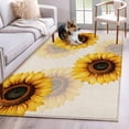 thumbnail image 1 of Yellow Sunflower Area Rug 4x6 Washable Rug Non Slip Beige Modern Art Botanical Floral Large Area Rug Indoor Floor Carpet for Entryway Bedroom Kitchen Living Room Home Office Dining Room Nursery, 1 of 8