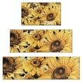 thumbnail image 1 of Yellow Sunflower Art Pattern Kitchen Rugs Sets Of 3,Kitchen Runner Rugs Non Skid Washable,Decorative Kitchen Floor Mats for Kitchen,Sink,Laundry,17"x30"+ 17"x47" + 17"x59", 1 of 6