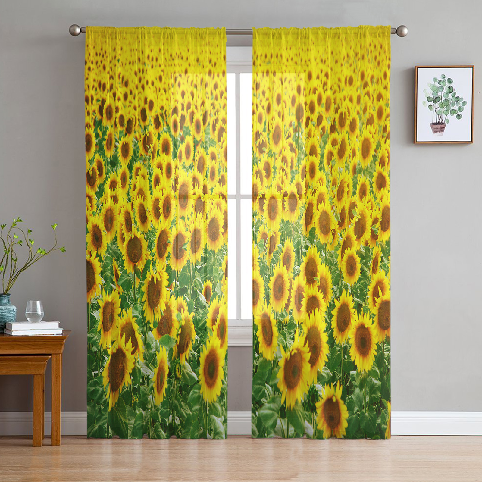 River Sunflower -Shower Curtain