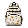 thumbnail image 1 of Yellow Sunflower Leaf Pattern Backpack for School,Cute School Bag,Schoolbag with Adjustable Shoulder Straps & Padded Back,15.25"x11.5"x5.25", 1 of 5