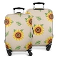 thumbnail image 1 of Yellow Sunflower Leaf Pattern Luggage Cover Fashion Suitcase Cover Baggage Covers Fit 25-28 Inch Luggage (Go Travel), 1 of 5