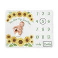 thumbnail image 1 of Sweet Jojo Designs Sunflower Yellow Green and White Fleece Milestone Baby Blanket 3 Piece Set, 1 of 6