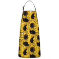 thumbnail image 1 of Yellow Sunflower Pattern Apron-Garden Aprons for Women with Pockets-Cotton Linen Waterproof Kitchen Cooking Gardening Aprons Adjustable for Kitchen,Cooking,BBQ and Salon 33x27 Inch, 1 of 7