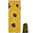 thumbnail image 1 of Yellow Sunflower Pattern Hot Yoga Mat Towel Non Slip for Hot Yoga - Quick-Drying Yoga Mat Cover with 4 Corner Pockets with Travel Bag - Hot Yoga Towel Non Slip Grip Moisture Wicking Sweat 70"x26", 1 of 6