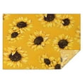 thumbnail image 1 of Yellow Sunflower Pattern Rectangle Tablecloth 60"x84",Waterproof Polyester Rectangle Table Cloth, Wipeable Spillproof Polyester Tablecloth for Dining, Camping, Indoor and Outdoor, 1 of 5