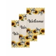 thumbnail image 1 of Yellow Sunflower Plaid Kitchen Dish Towels for Drying Dishes Set of 3, Bows Beige Vintage Pastoral Waffle Weave Microfiber Terry Hand Tea Bathroom Towels Quick Dry & Absorbent Towel 15.7x23.6, 1 of 7