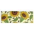 thumbnail image 1 of Yellow Sunflower Seed Pattern Kitchen Rug Mat,Kitchen Runner Rugs Non Skid Washable,Decorative Kitchen Floor Mats for Kitchen,Sink,Laundry,17"X47", 1 of 5