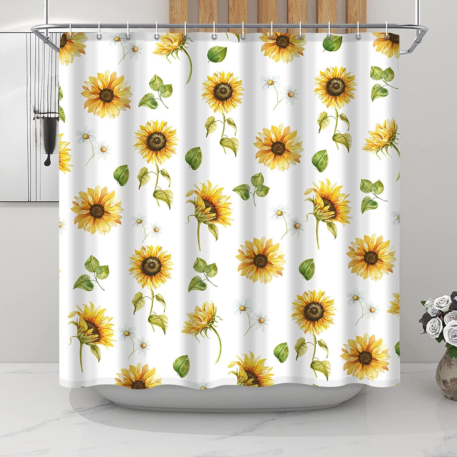 Shower Curtains With Sunflowers