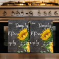 thumbnail image 1 of Yellow Sunflowers Kitchen Towels Set of 1, Farmhouse Floral Rustic Leaves Dark Grey Absorbent Dish Towels for Kitchen, Microfiber Hand Towel, Quick Drying Tea Towel for Cleaning Decorative Dishcloths, 1 of 7