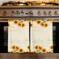 thumbnail image 1 of Yellow Sunflowers Kitchen Towels Set of 3, Farmhouse Rustic Botanical Floral Plants Absorbent Dish Towels for Kitchen, Microfiber Hand Towel, Quick Drying Tea Towel for Cleaning Decorative Dishcloths, 1 of 7