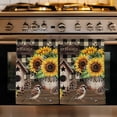 thumbnail image 1 of Yellow Sunflowers Kitchen Towels Set of 3, Western Star Brown Farmhouse Plaid Absorbent Dish Towels for Kitchen, Microfiber Hand Towel, Quick Drying Tea Towel for Cleaning Decorative Dishcloths, 1 of 7