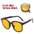 thumbnail image 1 of Yellow Sunglasses Womens, Sunglasses Men, Trendy Sunglasses for Women Man Polarized Foldable Round Chic Retro Sun Glasses, 1 of 5