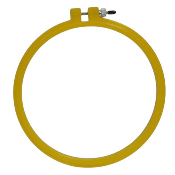 Yellow Susan Bates Hoop-La Embroidery Hoop 6 Inch