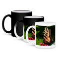 thumbnail image 1 of Yellow Swallowtail Butterfly On Zinnnia Flower, 11oz Magic Transforming Mug, 1 of 8