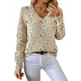 thumbnail image 1 of Yellow Sweaters for Women's Spring and Autumn Winter New Knitted Sweater Style V Neck Hollow Long Sleeve Solid Color Casual Sweater Womens Fall Fashion 2025, 1 of 6