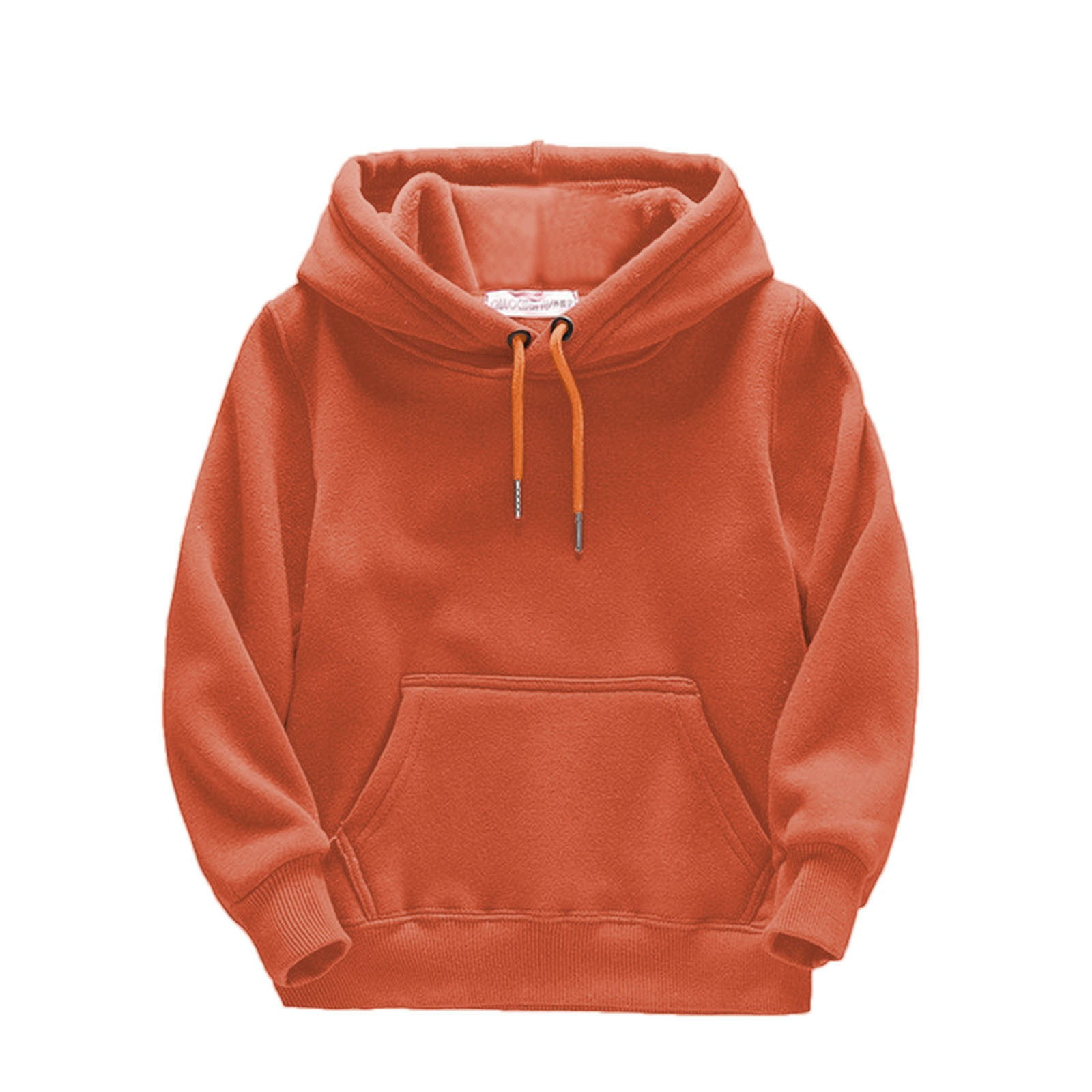 Boys Orange Patch Pocket Sweatshirt