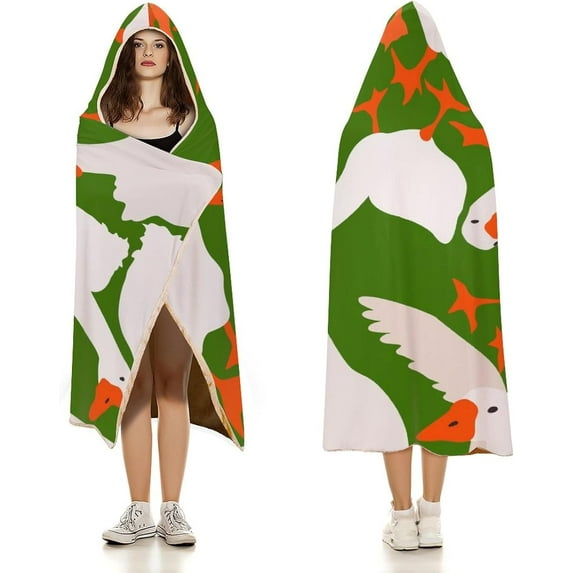 Yellow Sweet Bananas Hooded Blanket Soft Fleece Flannel Blanket All Season Blankets for Bed Decorative 40"x50"