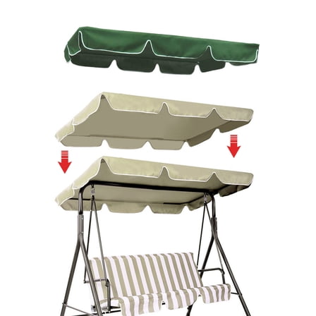 Yellow Swing Canopy Cover Outdoor Water Resistant Patio Seat Cover 56x47x7 Inches