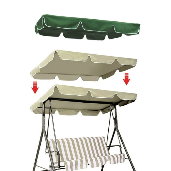 Yellow Swing Canopy Cover Outdoor Water Resistant Patio Seat Cover 56x47x7 Inches