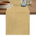 thumbnail image 1 of Yellow Table Runner 90 Inches Long, Dining Table Runners Dresser Scarves, Rustic Farmhouse Solid Color Kitchen Coffee Tablerunner for Tabletop Party Birthday Holiday Wedding Baby Shower 13"x90", 1 of 8