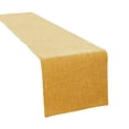 thumbnail image 1 of Yellow Table Runner Linen Style Flat Edge Sheer Fabric 11.81 X 82.68 Inches For Wedding Baby Birthday Party Long Table Decoration Dining Room Event, 1 of 7
