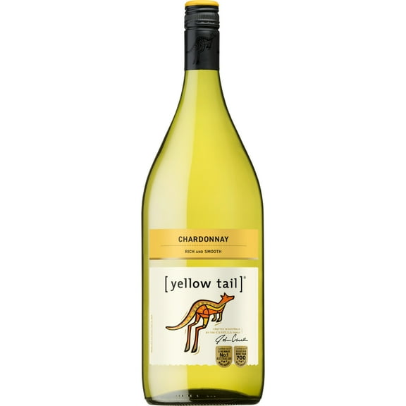 Yellow Tail Chardonnay Australia White Wine, 1.5 L Bottle, 13% ABV