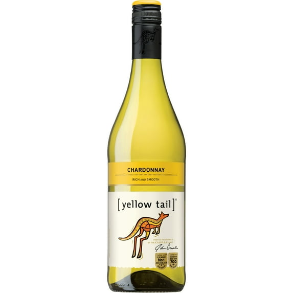Yellow Tail Chardonnay Australia White Wine, 750 mL Bottle, 13% ABV