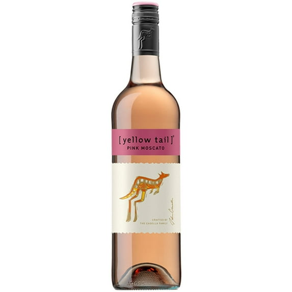 Yellow Tail Pink Moscato Australia Pink Wine, 750 mL Bottle, 7.50% ABV