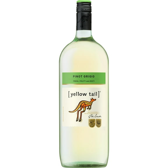 Yellow Tail Pinot Grigio Australia White Wine, 1.5 L Bottle, 11.50% ABV