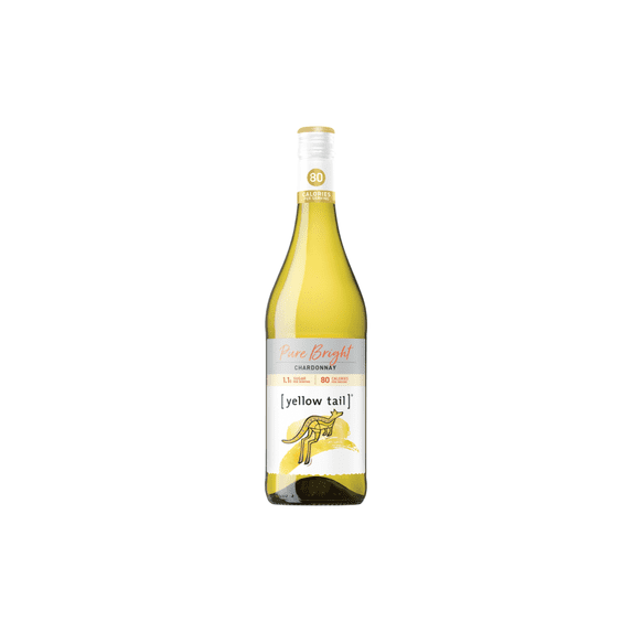 Yellow Tail Pure Bright Dry White Wines Chardonnay, 1.5 L Glass Bottle South Eastern Australia 8.5% ABV