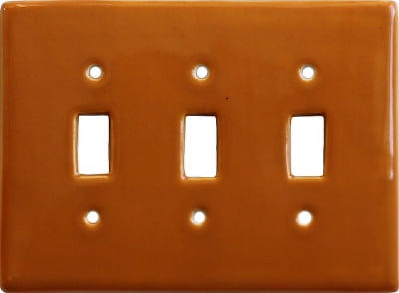 Yellow Talavera Triple Switch Plate