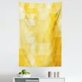 thumbnail image 1 of Yellow Tapestry, Abstract Triangle Geometrical Shaded Patterns with Modern Mosaic Illustration Motifs, Fabric Wall Hanging Decor for Bedroom Living Room Dorm, 5 Sizes, Yellow, by Ambesonne, 1 of 1