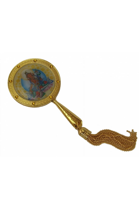 Yellow Tara Mirror Amulet for Increasing Prosperity and Abundance