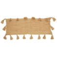 thumbnail image 1 of Yellow Tasseled Lumbar Pillow, 1 of 9