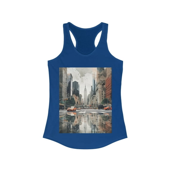 Yellow Taxi New York Wanderlust Dreamer Racerback Tank