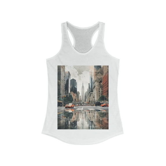Yellow Taxi New York Wanderlust Dreamer Racerback Tank