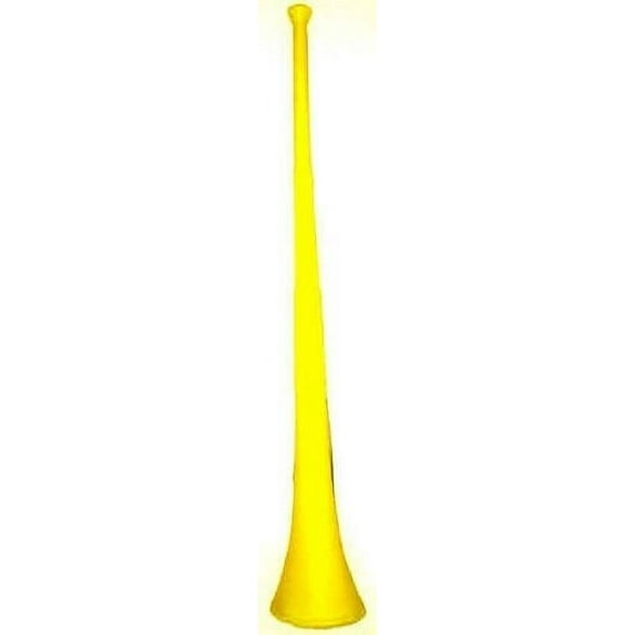Yellow Team Spirit Collapsible Vuvuzela Stadium Horn Party Noise Maker