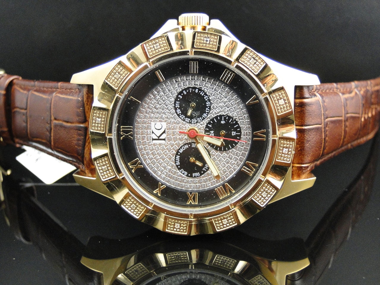 TECHNO COM BY KC Yellow Techno Com KC Diamond Watch