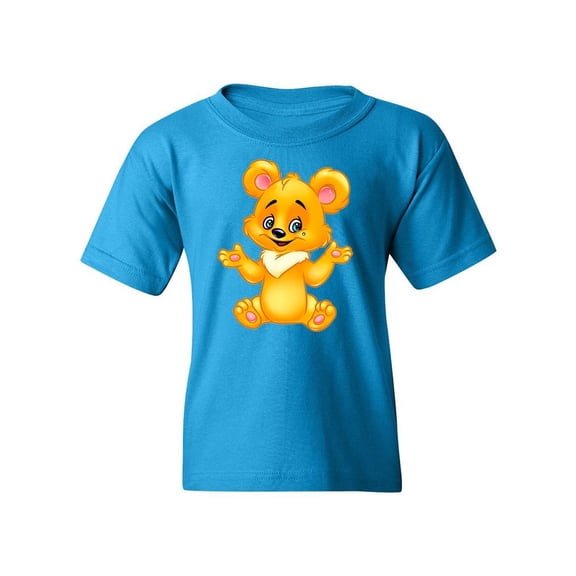 Yellow Teddy Bear T-Shirt Juniors -Image by Shutterstock, Medium