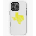 thumbnail image 1 of Yellow Texas State Outline Map Art Phone Case for iPhone 16 15 14 13 12 11 Pro Max, 1 of 2