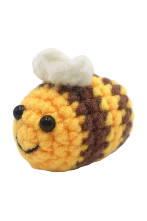 Yellow Thread Crochet Small Exquisite Keychain, Like a Little Friend for Every Day, Cute Pendant for Backpack or Keys