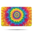 thumbnail image 1 of Yellow Tie Dye Spiral Pattern Bathroom Rugs Mat,Non Slip Microfiber Bathroom Rug,Rubber Backing,Soft Bathroom Mats for Bathroom Floor,Tub and Shower,17x27in(43x68cm), 1 of 5