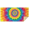 thumbnail image 1 of Yellow Tie Dye Spiral Pattern Rectangle Tablecloth 60"x120",Waterproof Polyester Rectangle Table Cloth, Wipeable Spillproof Polyester Tablecloth for Dining, Camping, Indoor and Outdoor, 1 of 6
